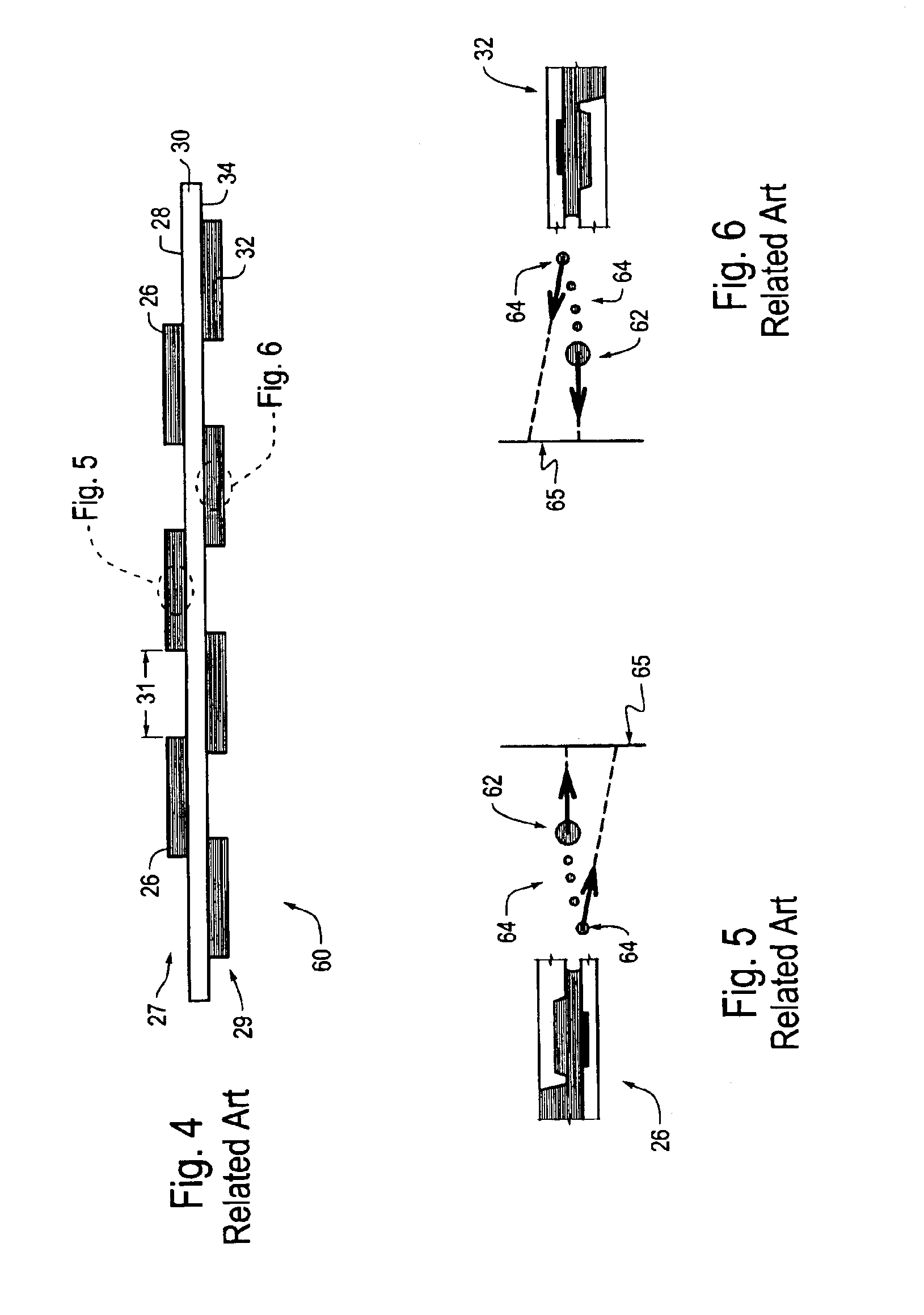 Compact full-width array architecture without satellite and butting errors