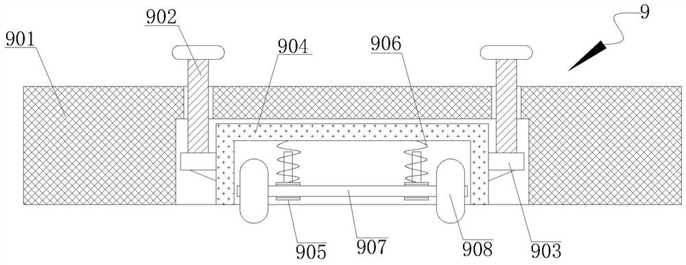 Grinding and polishing device for aluminum alloy panel processing