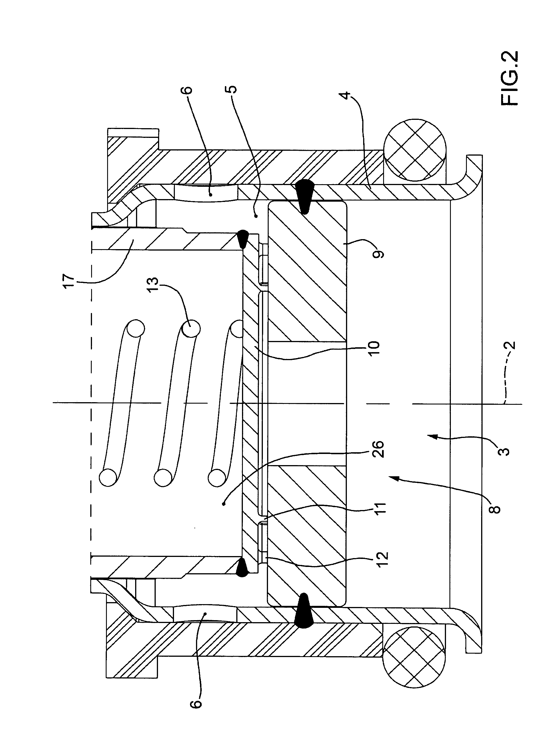 Electromagnetic fuel injector for gaseous fuels with anti-wear stop device