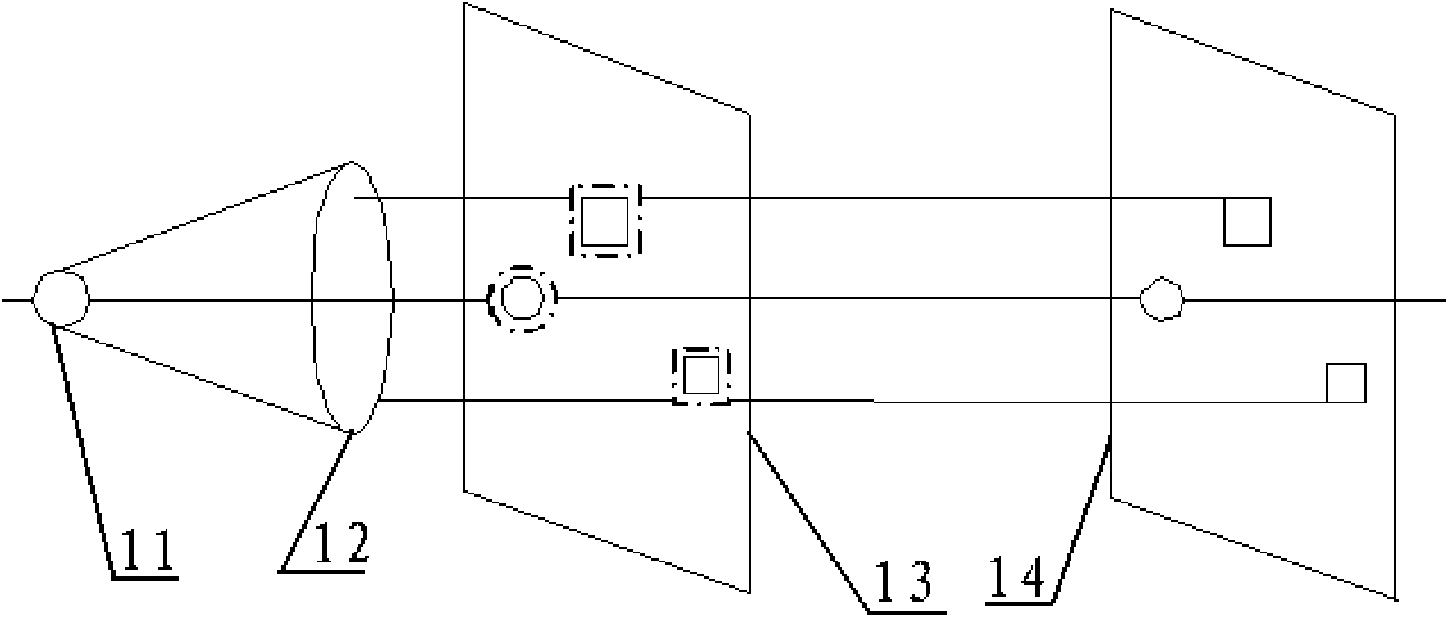 Device and method for debugging emitter position of ceilometer