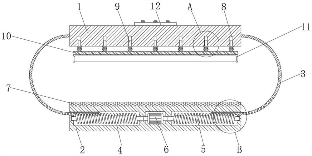 Chest wall deformity chronic correction device and correction method thereof