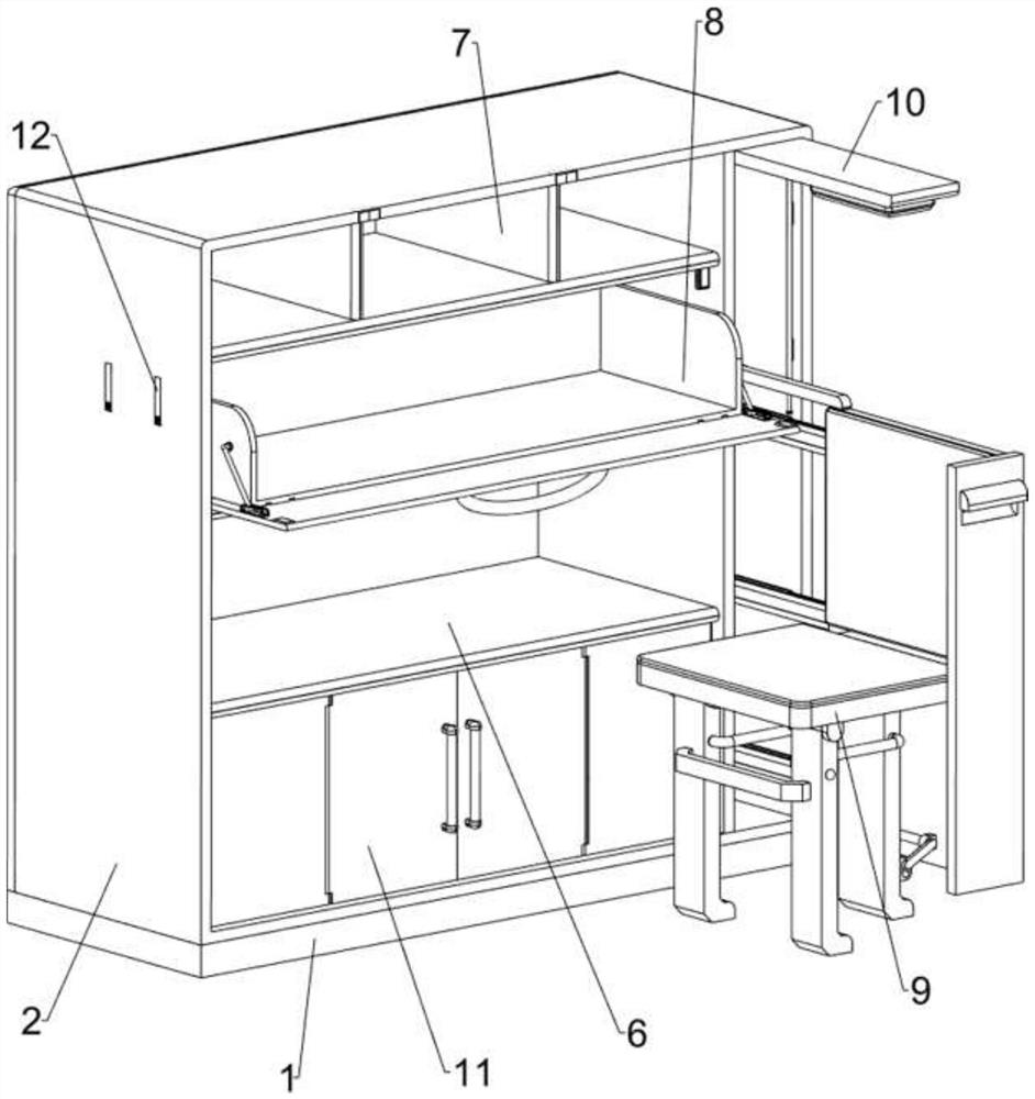 Multifunctional reading bookshelf