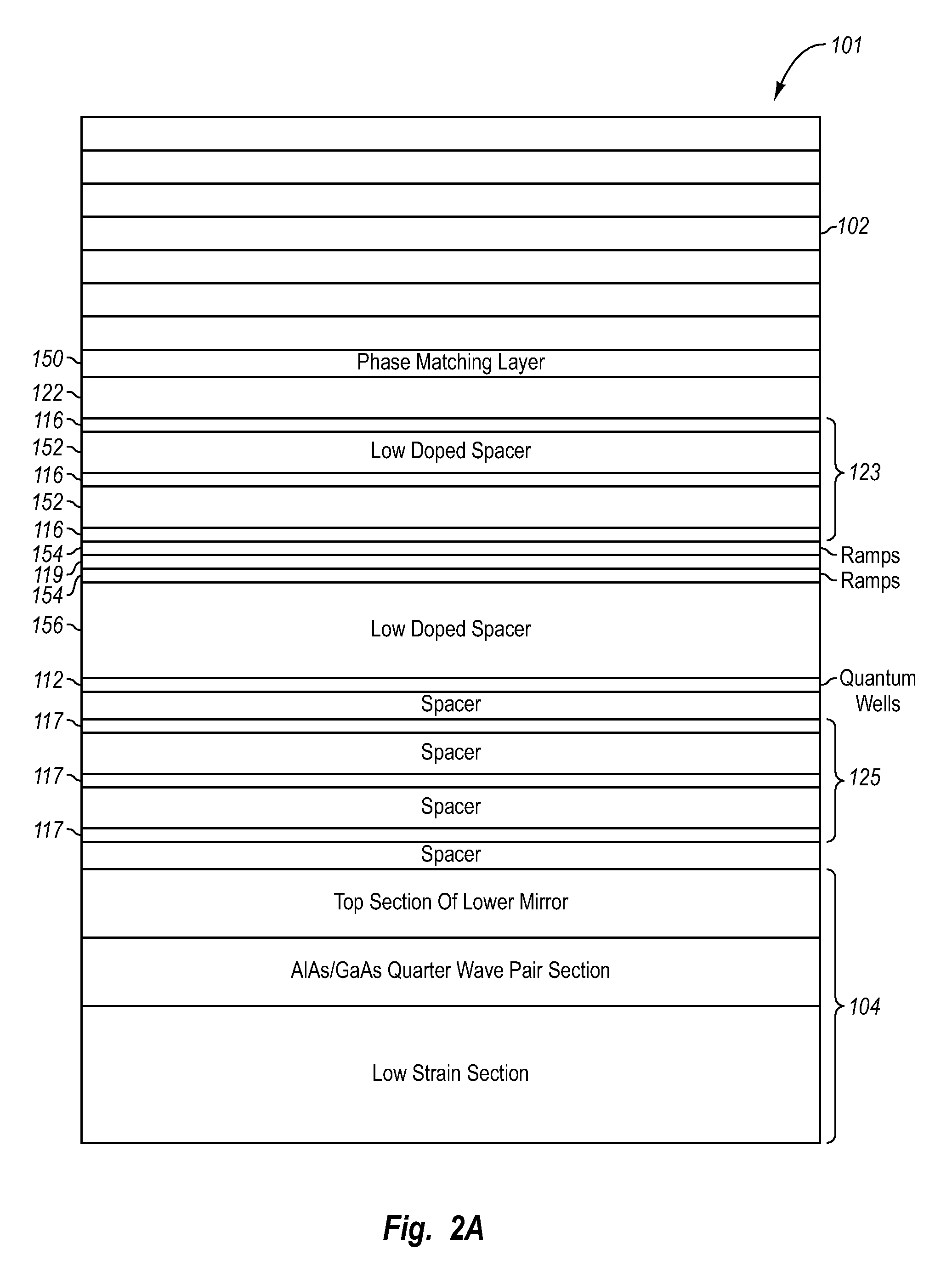 Vertical cavity surface emitting laser including trench and proton implant isolation