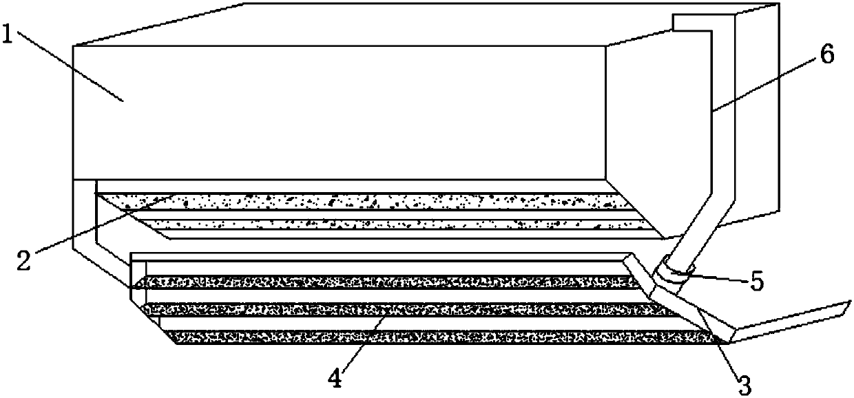 High-strength air guiding plate for air conditioner