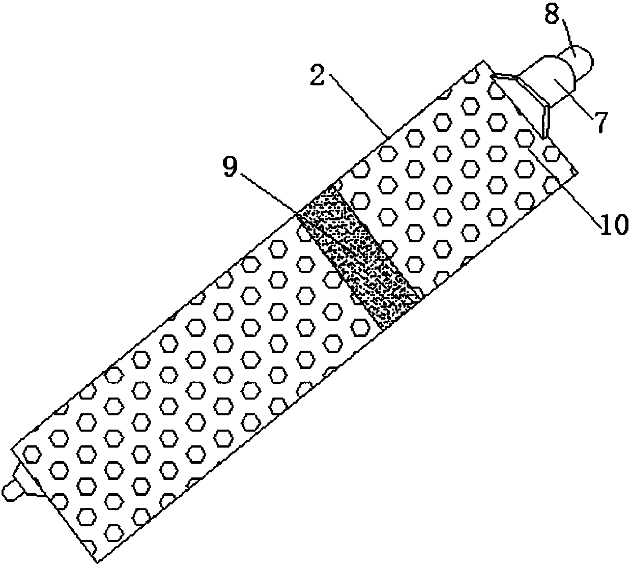 High-strength air guiding plate for air conditioner