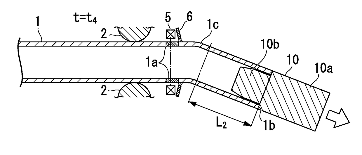 Manufacturing method for bent member and hot-bending apparatus for steel material