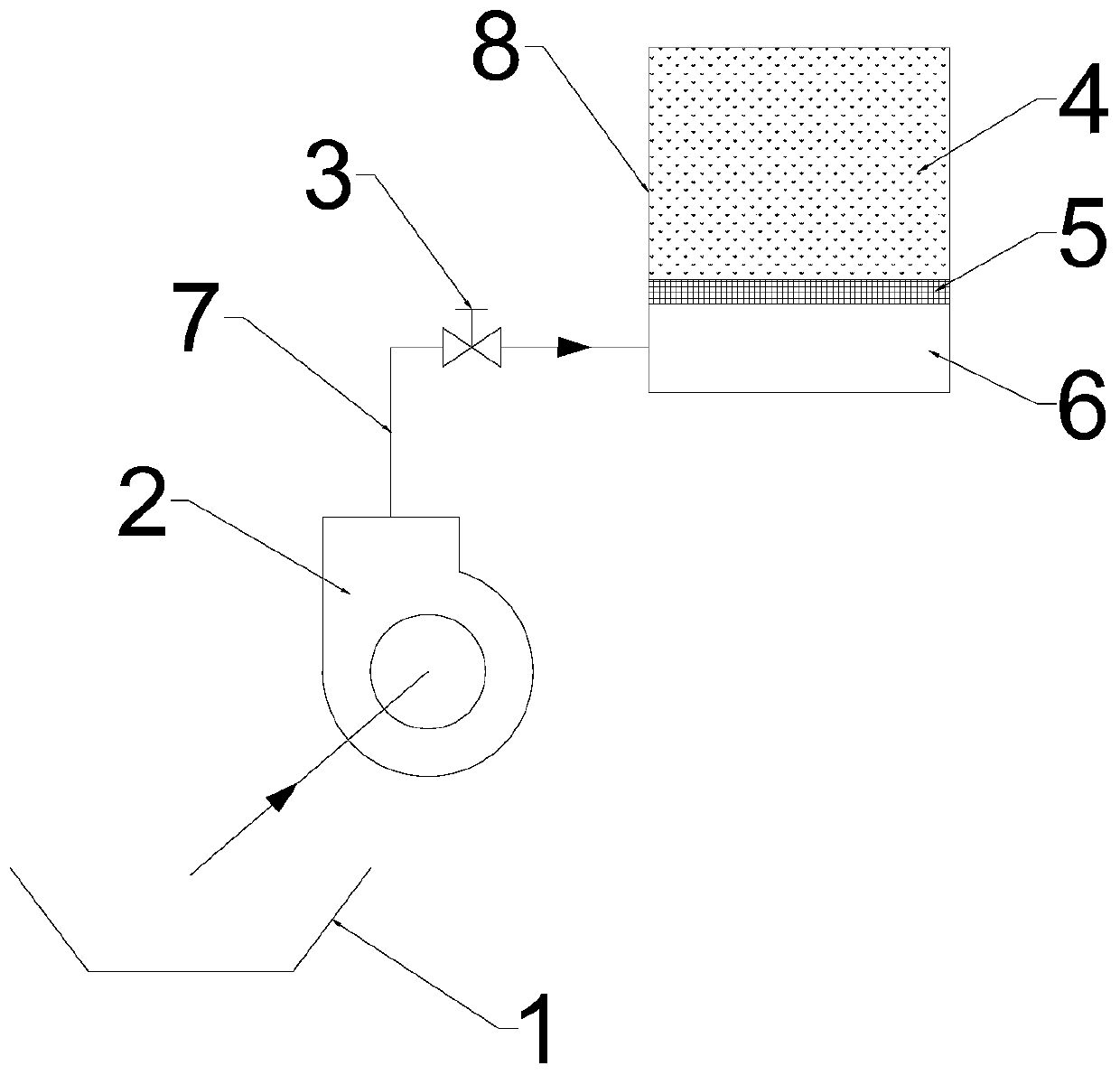 Casting powder baking device for continuous casting