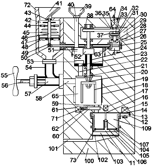 Device for treating kitchen waste through microbial fermentation method