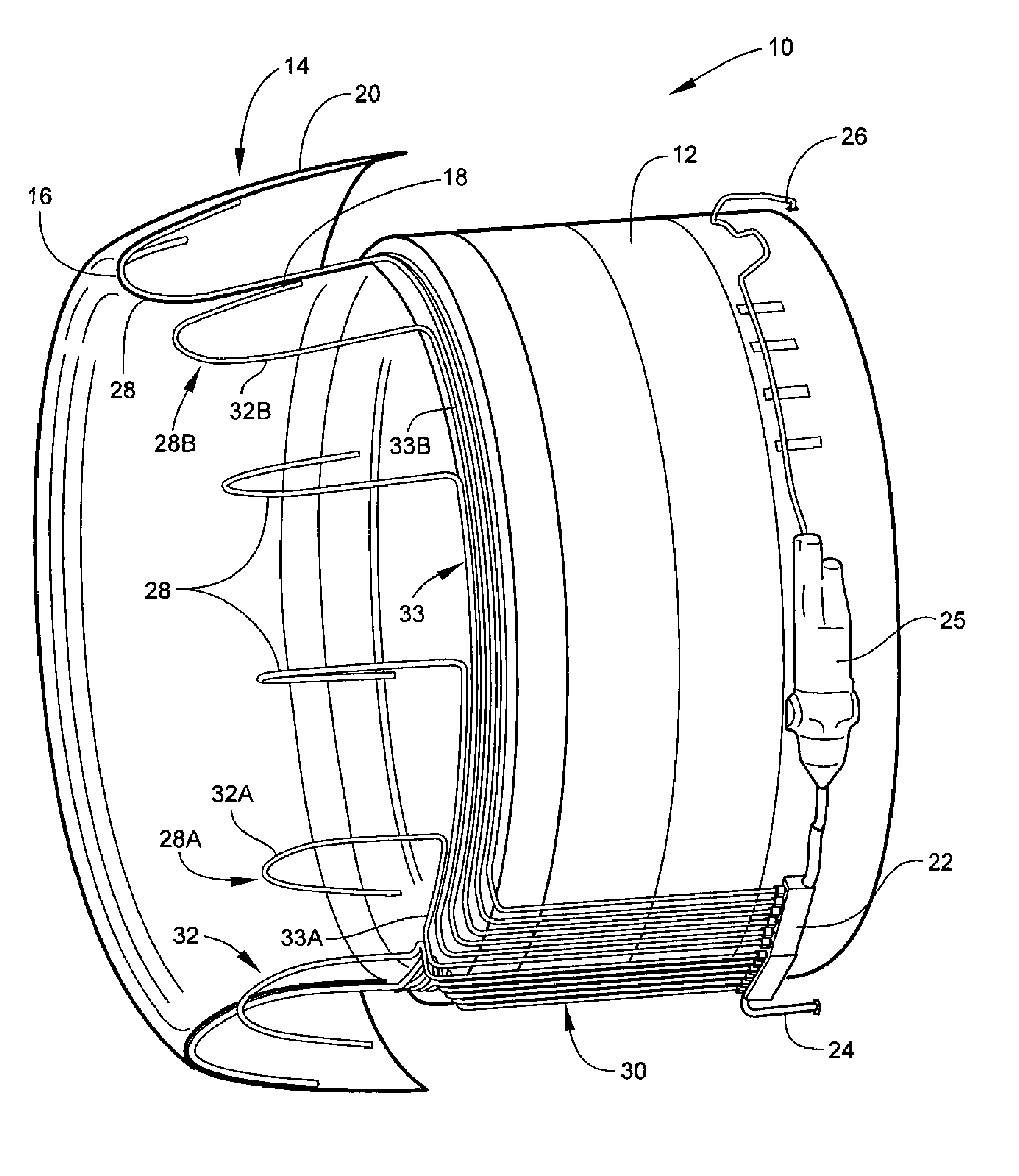 Heat transfer system and method for turbine engine using heat pipes