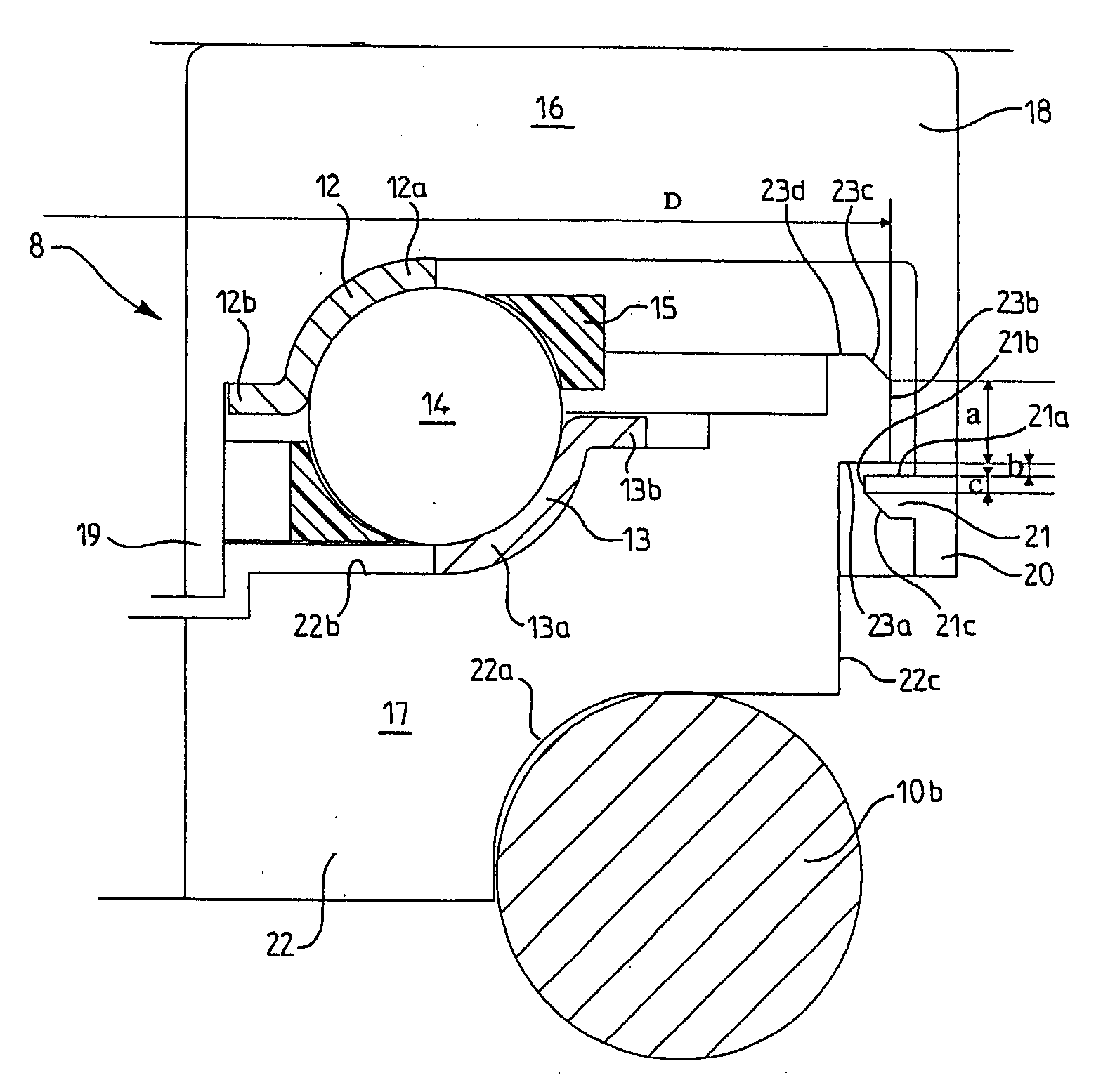 Suspension thrust bearing device