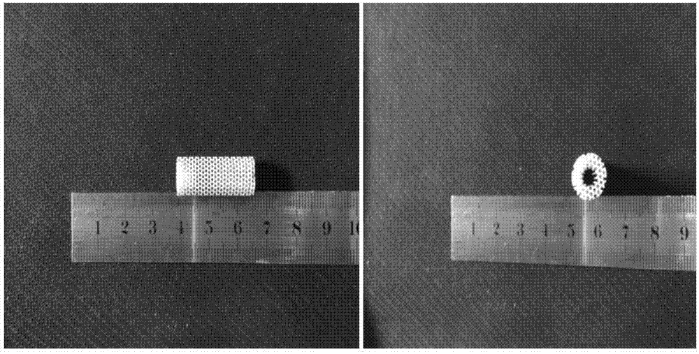 Method for preparing ZrO2 bone repair biological ceramic scaffold material through gradient dip-coating of HA