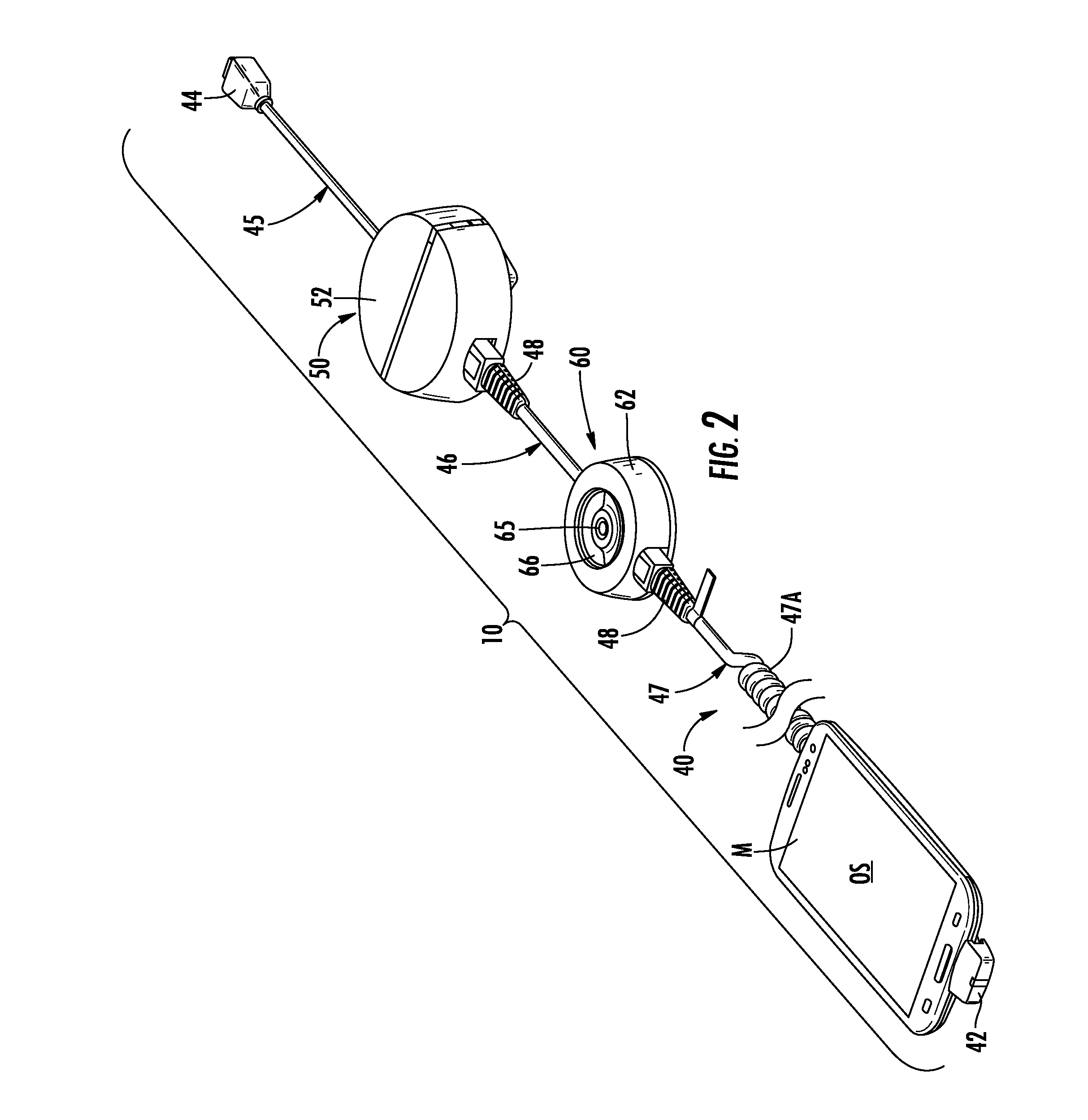 Merchandise security device including strain relief block