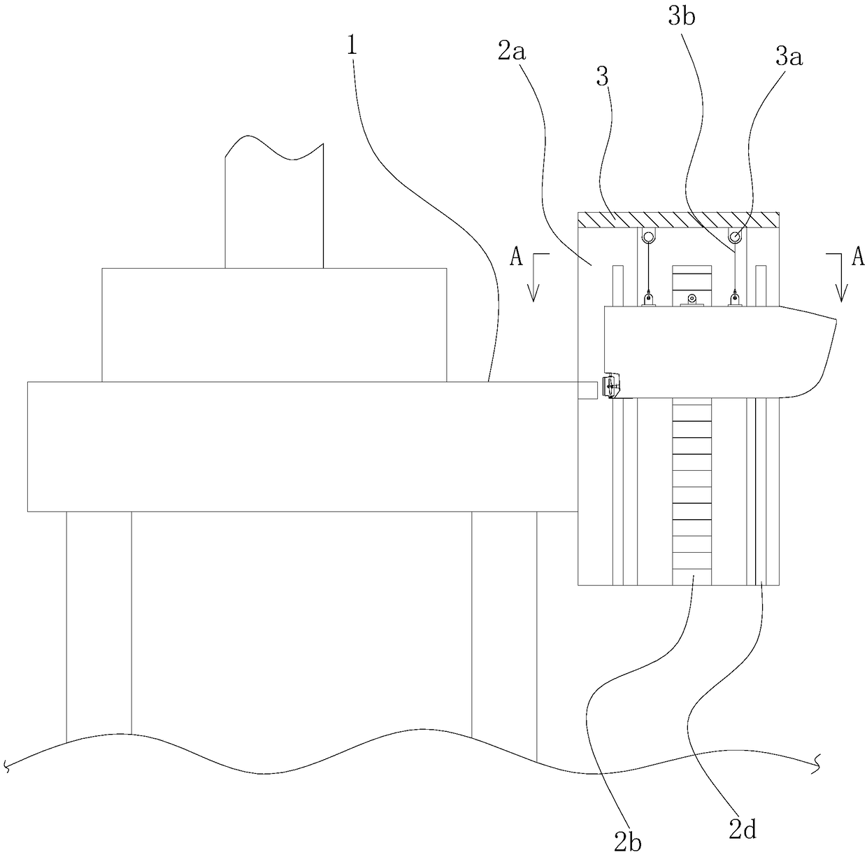 Offshore platform with escape device