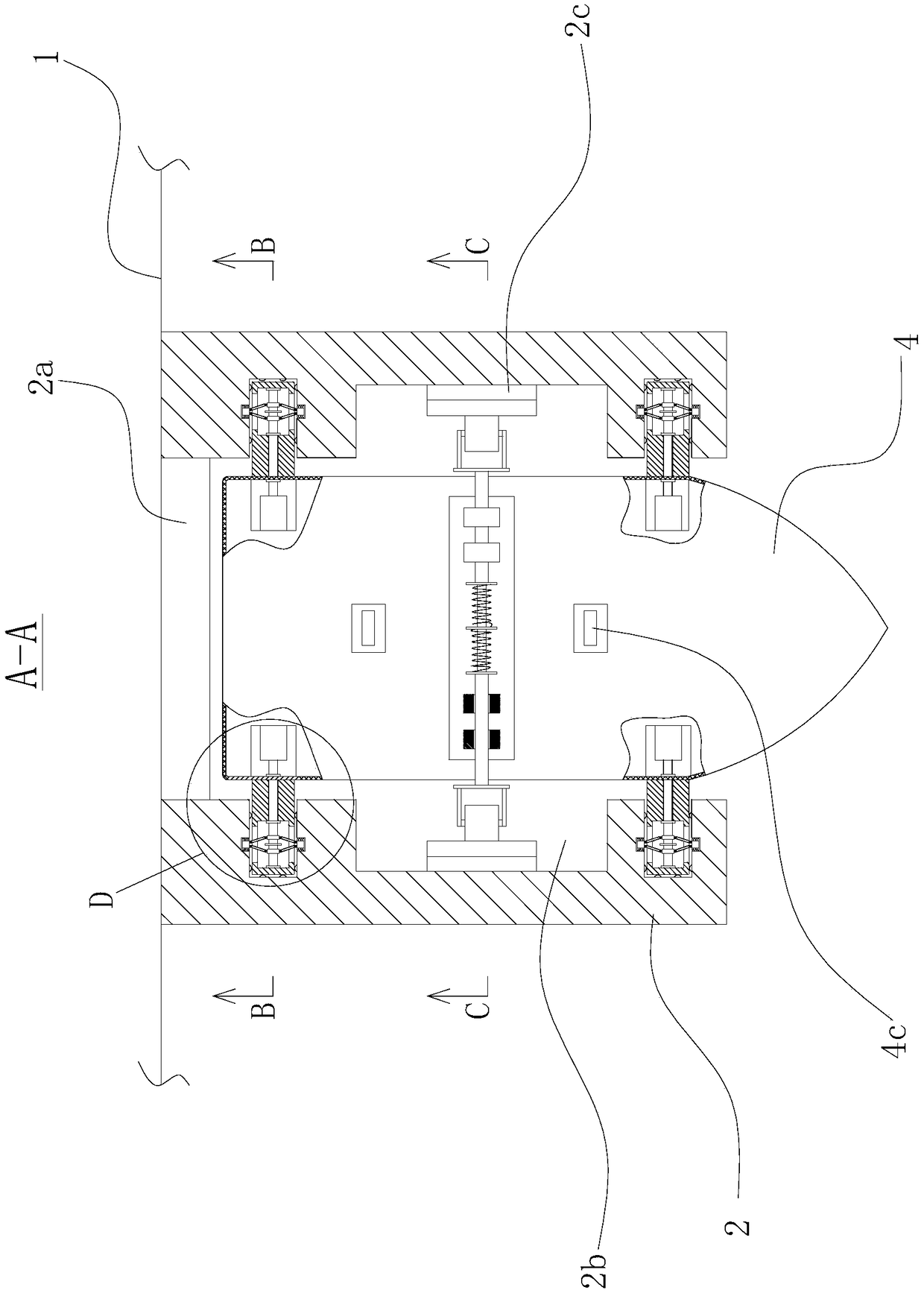 Offshore platform with escape device