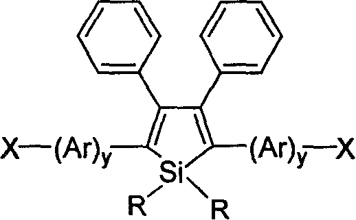 Halogen-sustituted silicon heterocycle pentadiene and production thereof