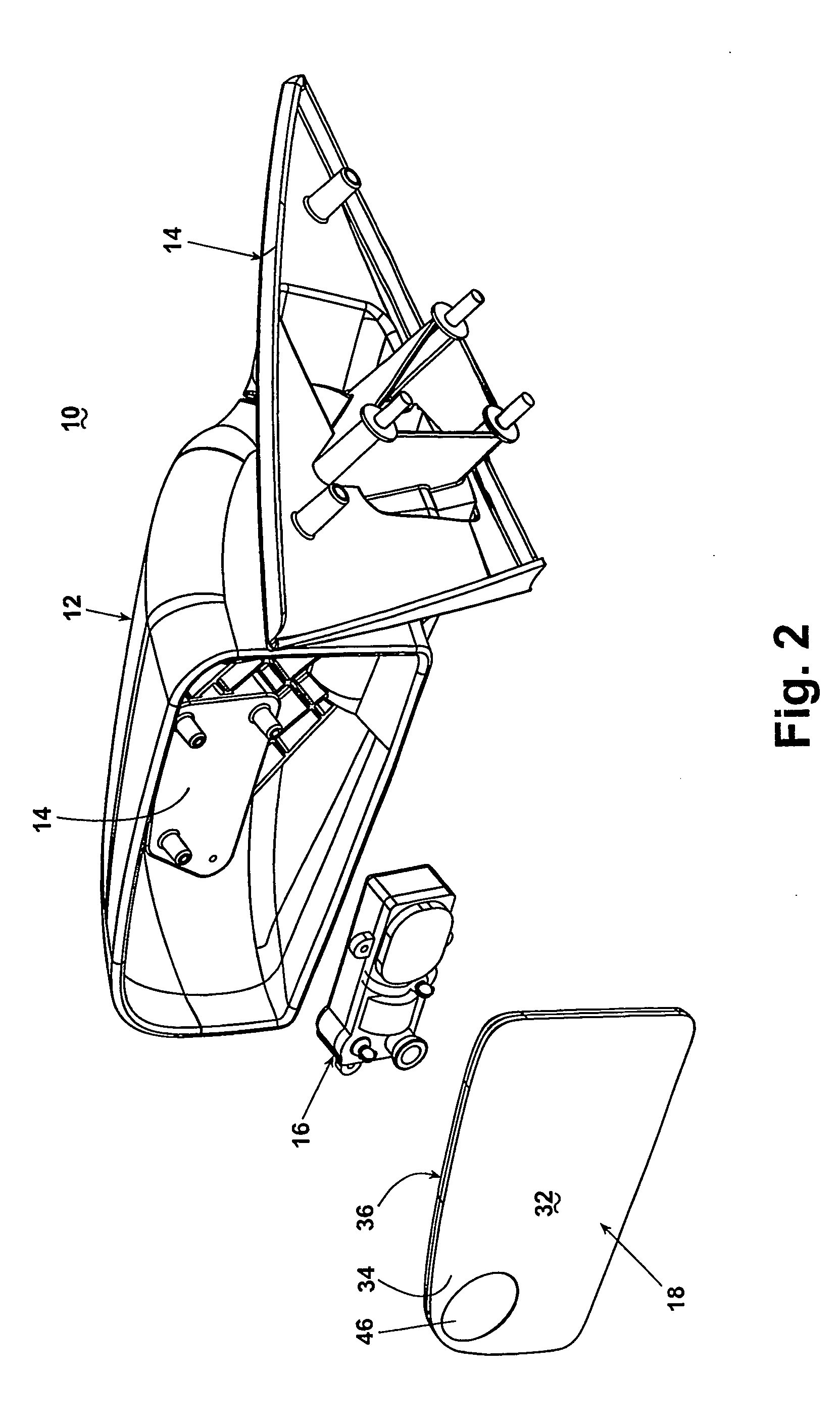 Vehicle mirror having polymeric reflective film element and self-dimming element