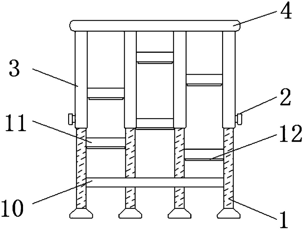 Sales shelf for folding type tubular hardware building materials