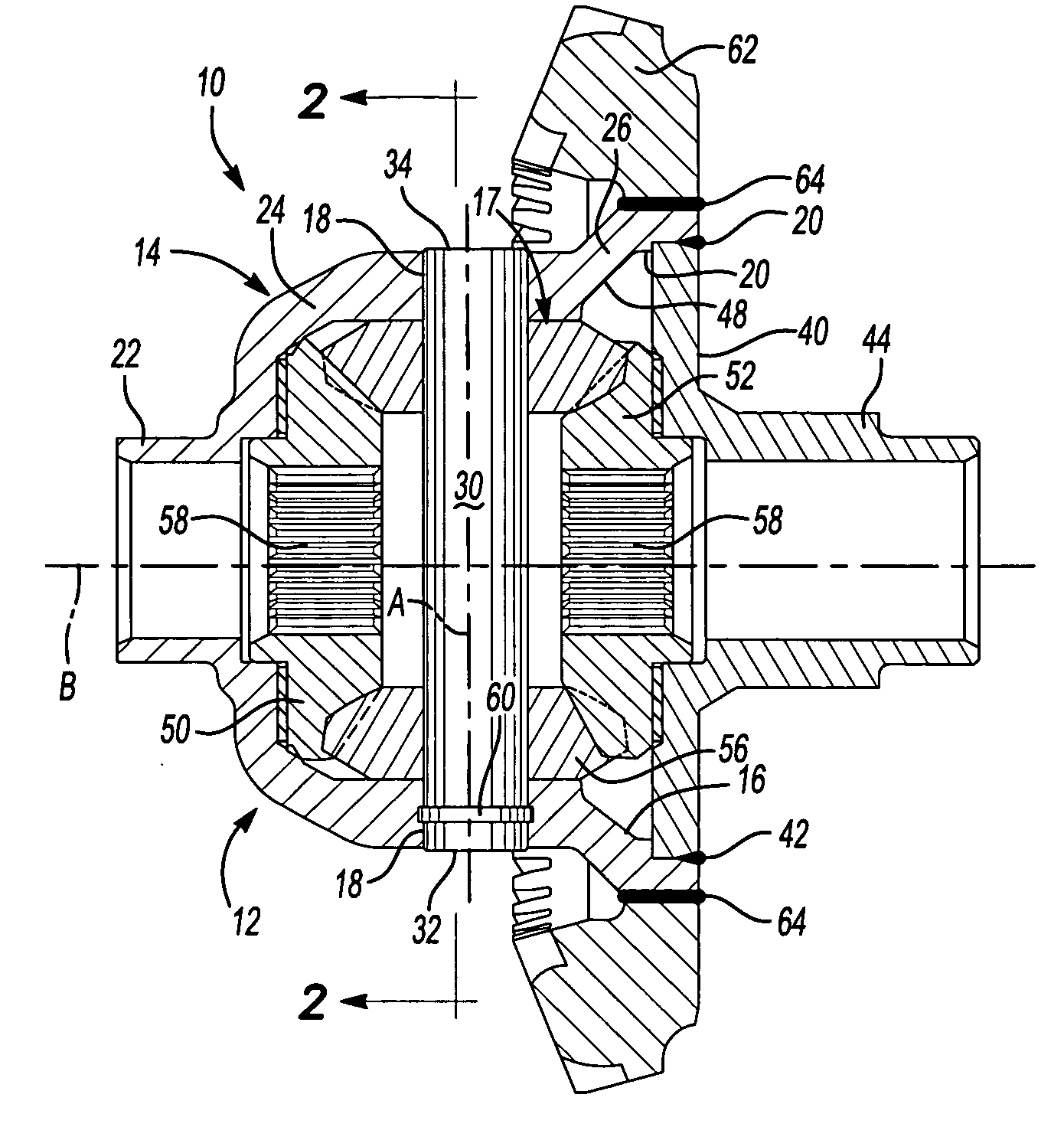 Differential mechanism for a vehicle and method of forming the same