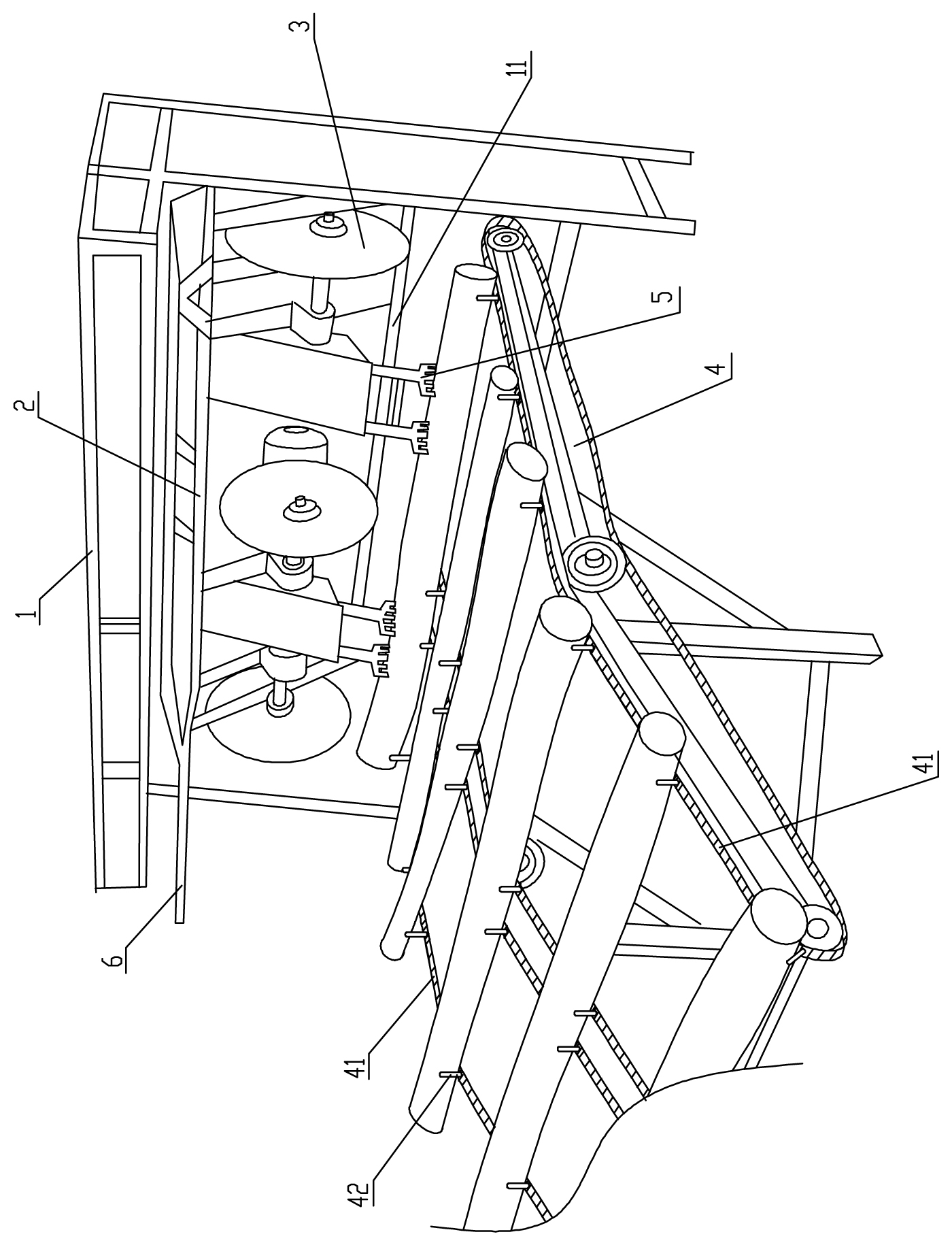 Wood cutting machine and wood cutting and processing method