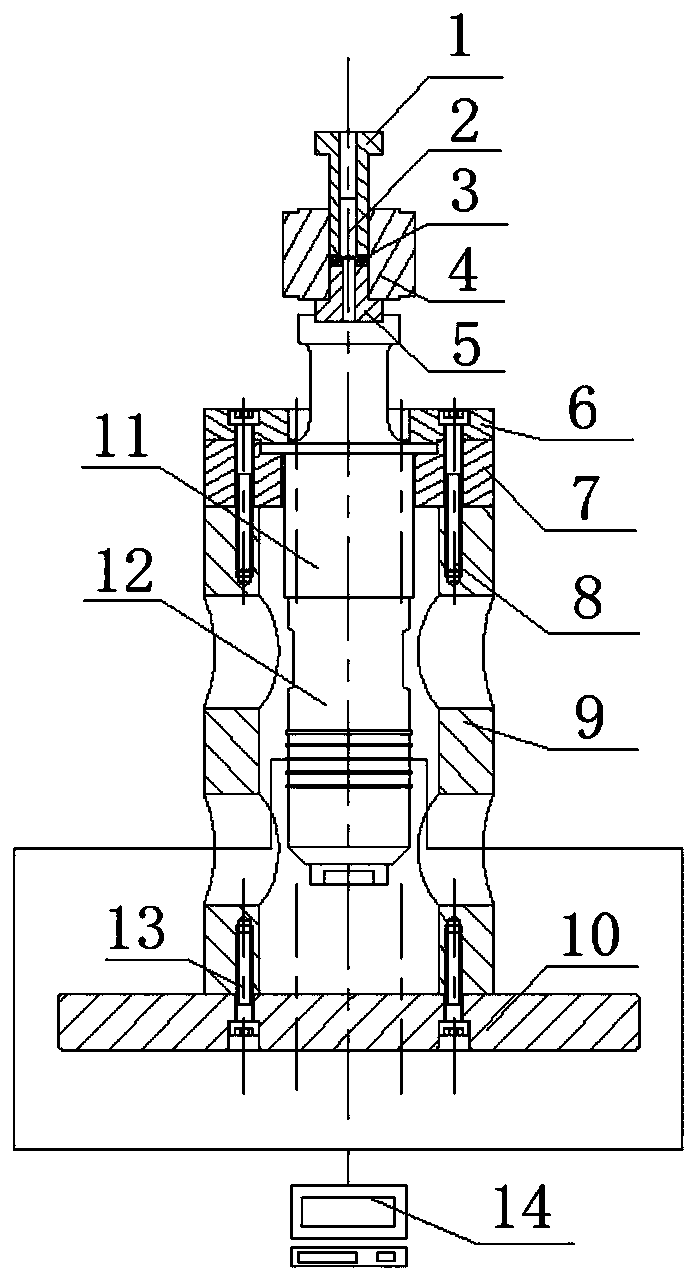 Axial ultrasonic auxiliary pressing device and pressing method