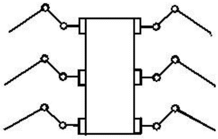 Six-limb insect motion mode determination method, bionic six-limb insect robot and use method thereof