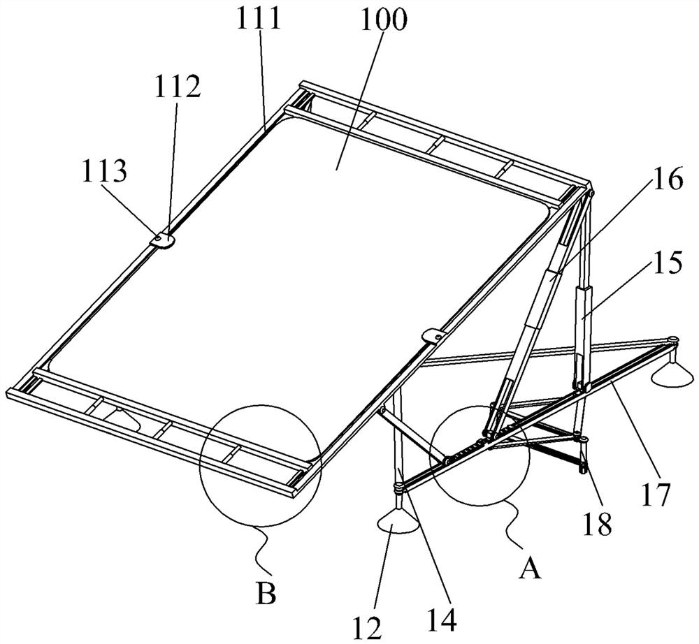 Transmission device for efficiently collecting solar energy