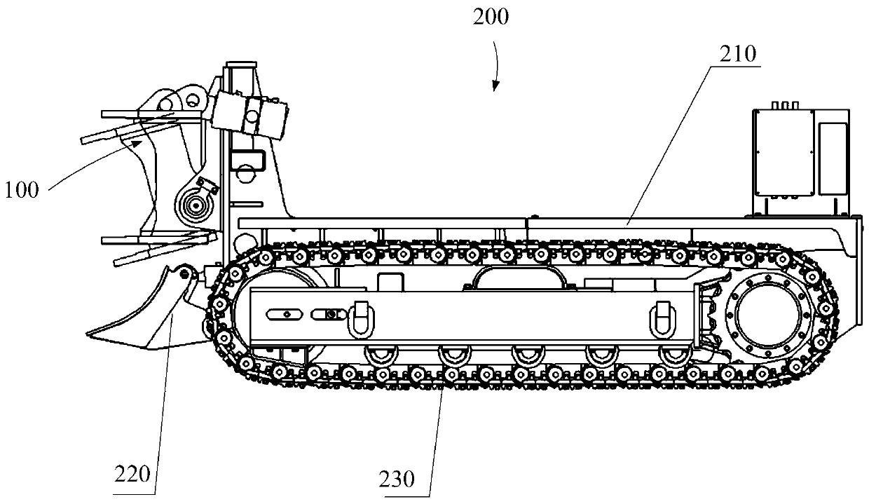 Work arm assembly and excavating equipment