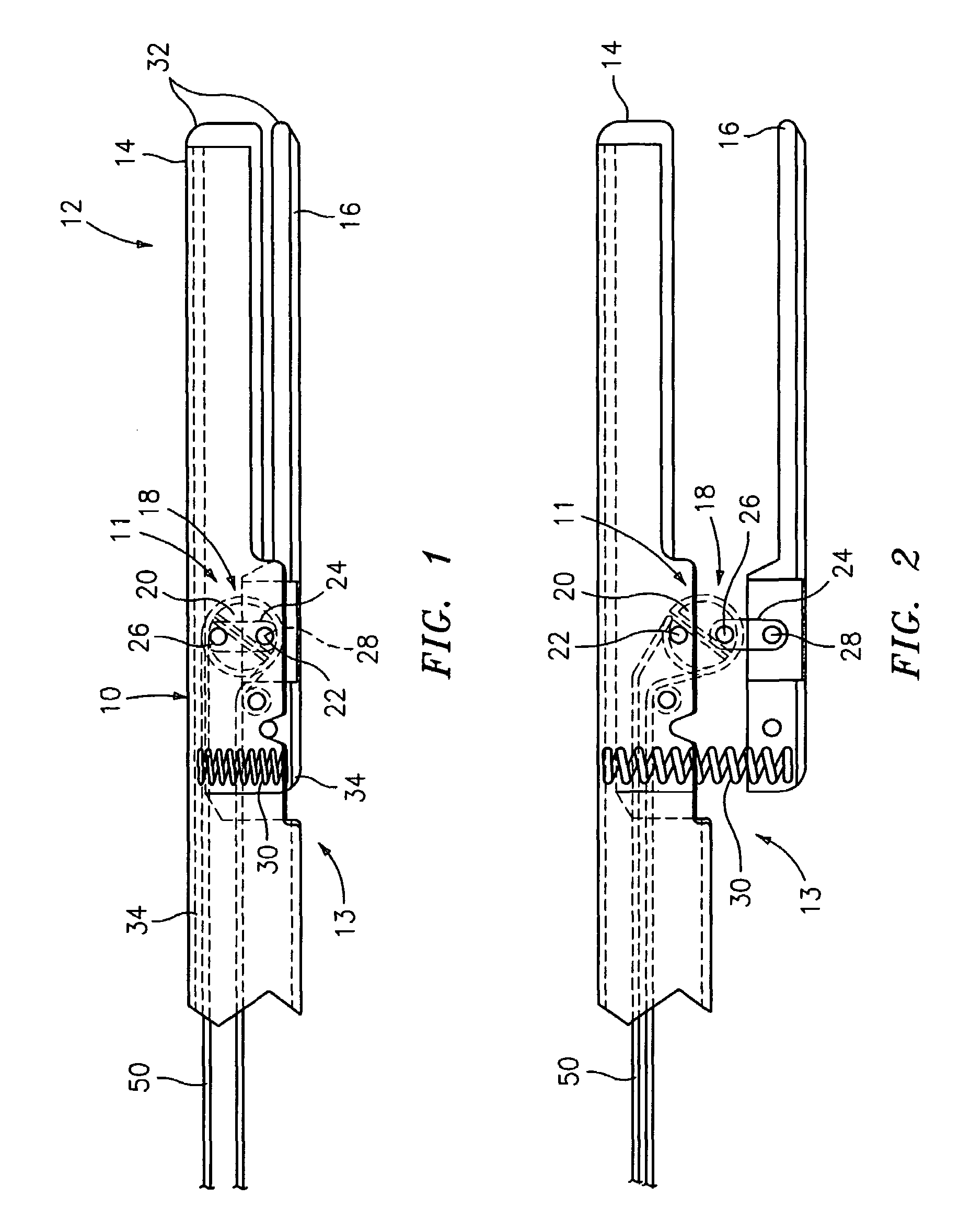 Closing assemblies for clamping device