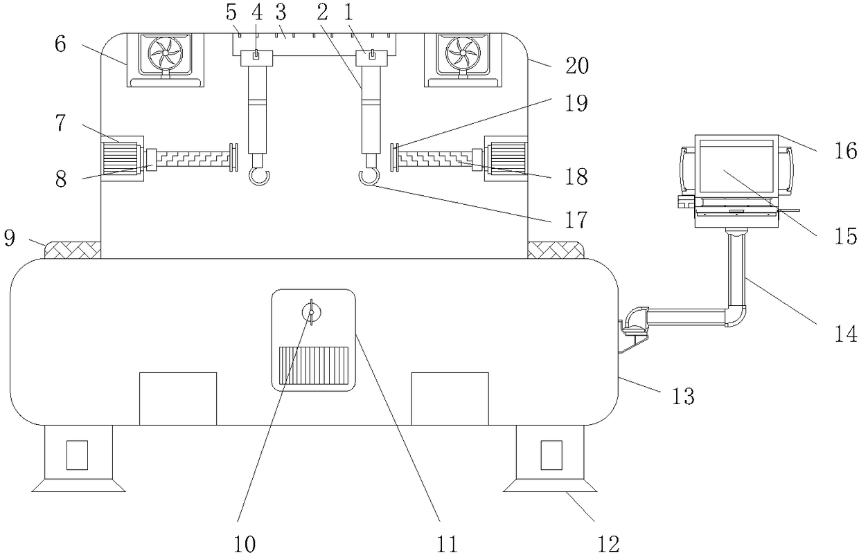 Aluminum rod fixed-length cutting-off mechanism for hollow glass