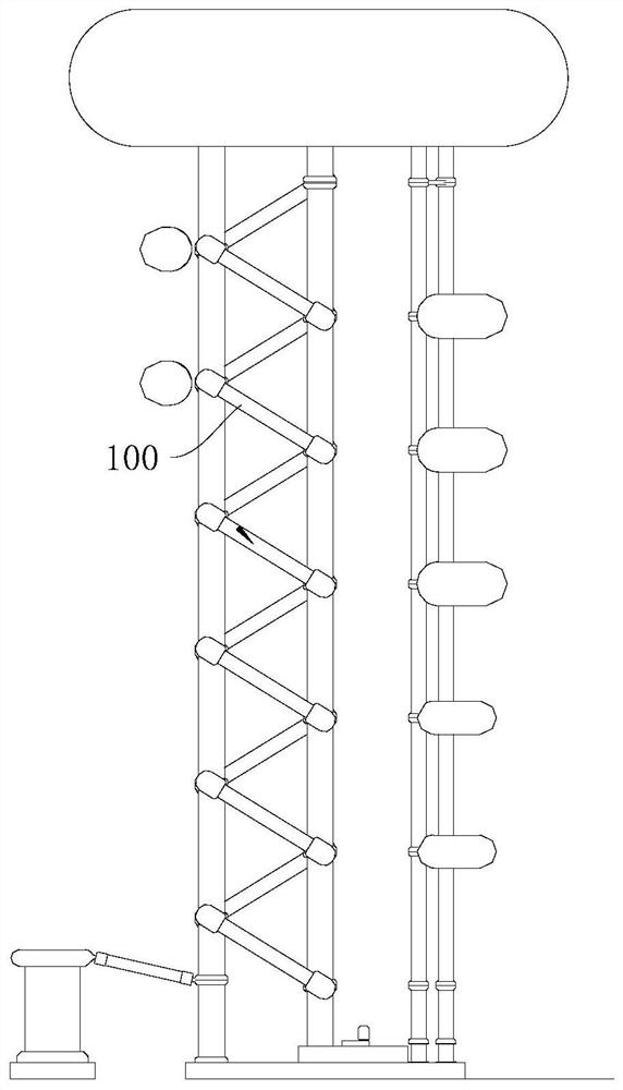 Extra-high voltage silicon stack state monitoring device and control method