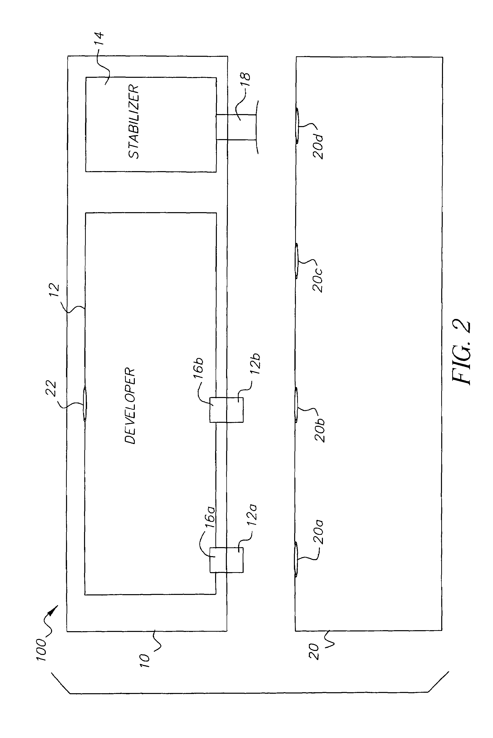 Photographic processing arrangement and a processing solution supply cartridge for the processing arrangement