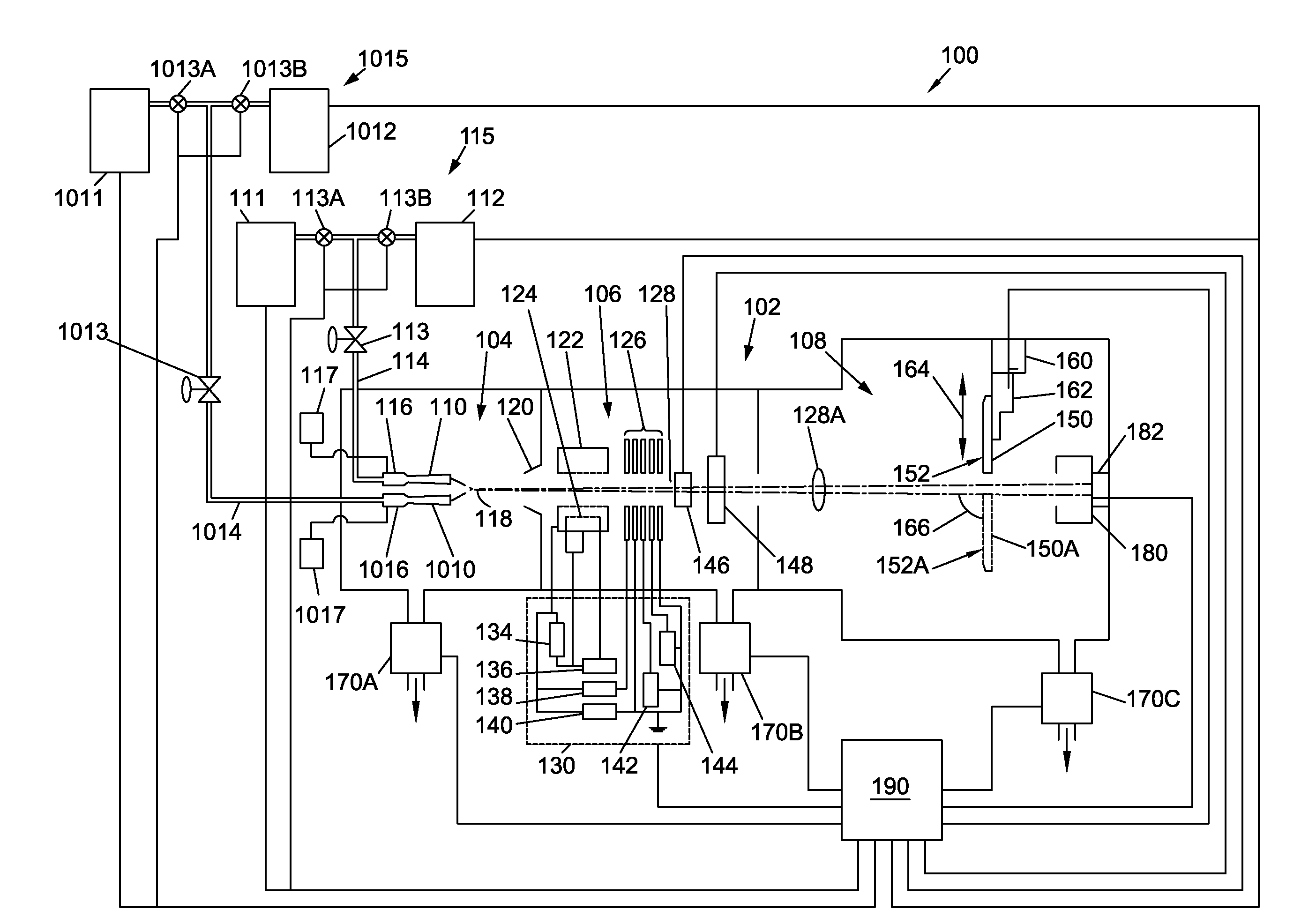 Gas cluster ion beam system with cleaning apparatus