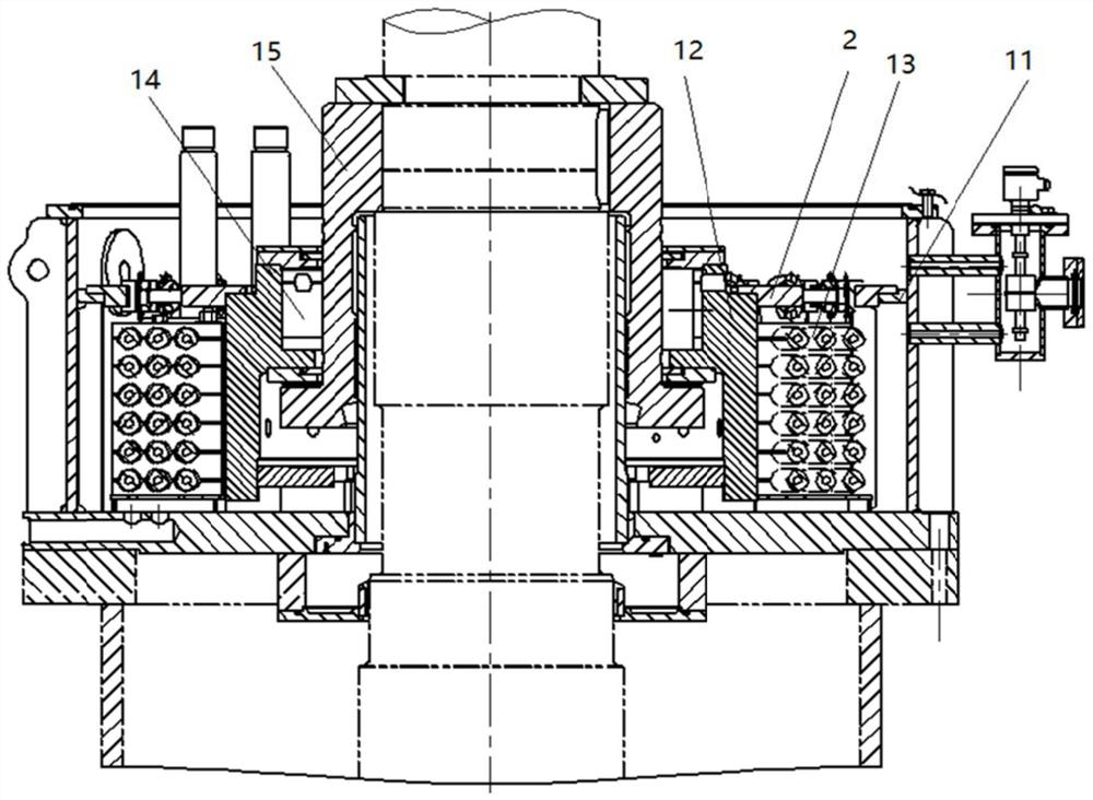 Anti-vibration device of vertical thrust sliding bearing