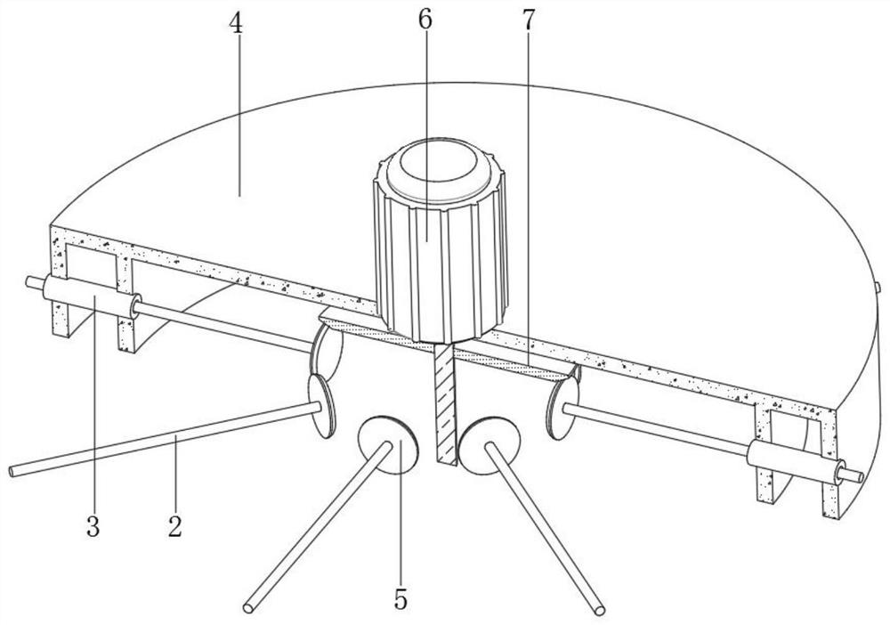 Buried quantitative irrigation equipment with soil turning function for greenhouse planting of Internet of Things