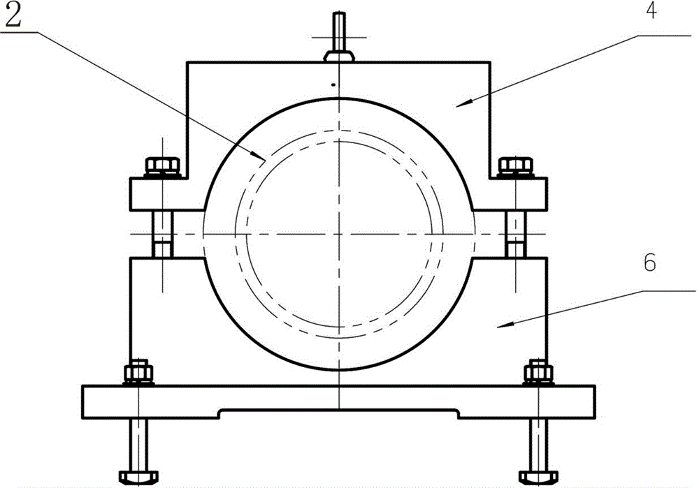 Machining tool for main shaft barrel of impact crusher