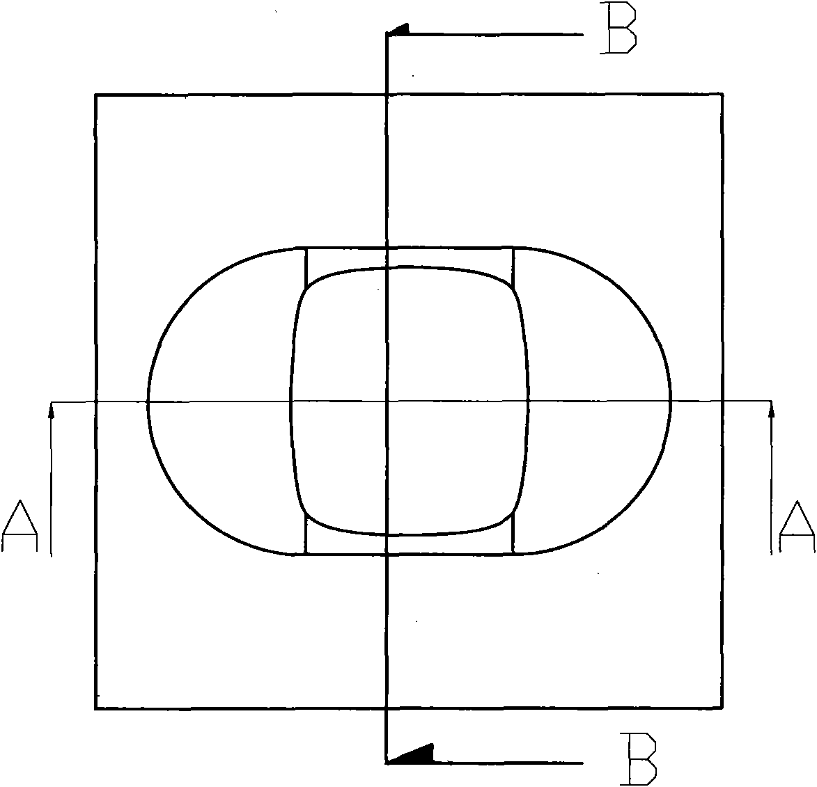 LED street lamp lens device