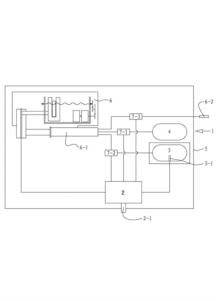 Automatic radioactive medicament split charging injector and automatic radioactive medicament split charging method