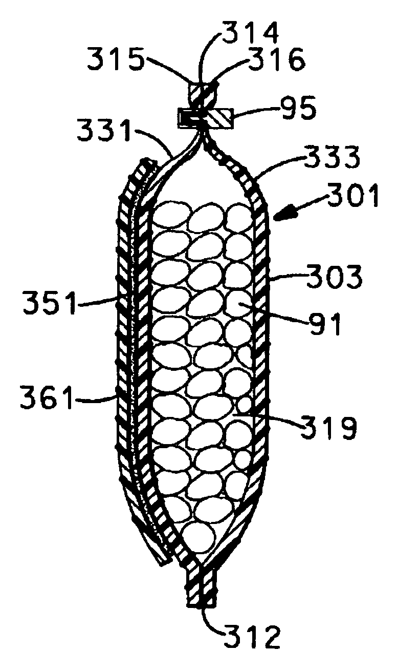 Non-slip ice bag device and method for using same to treat patients