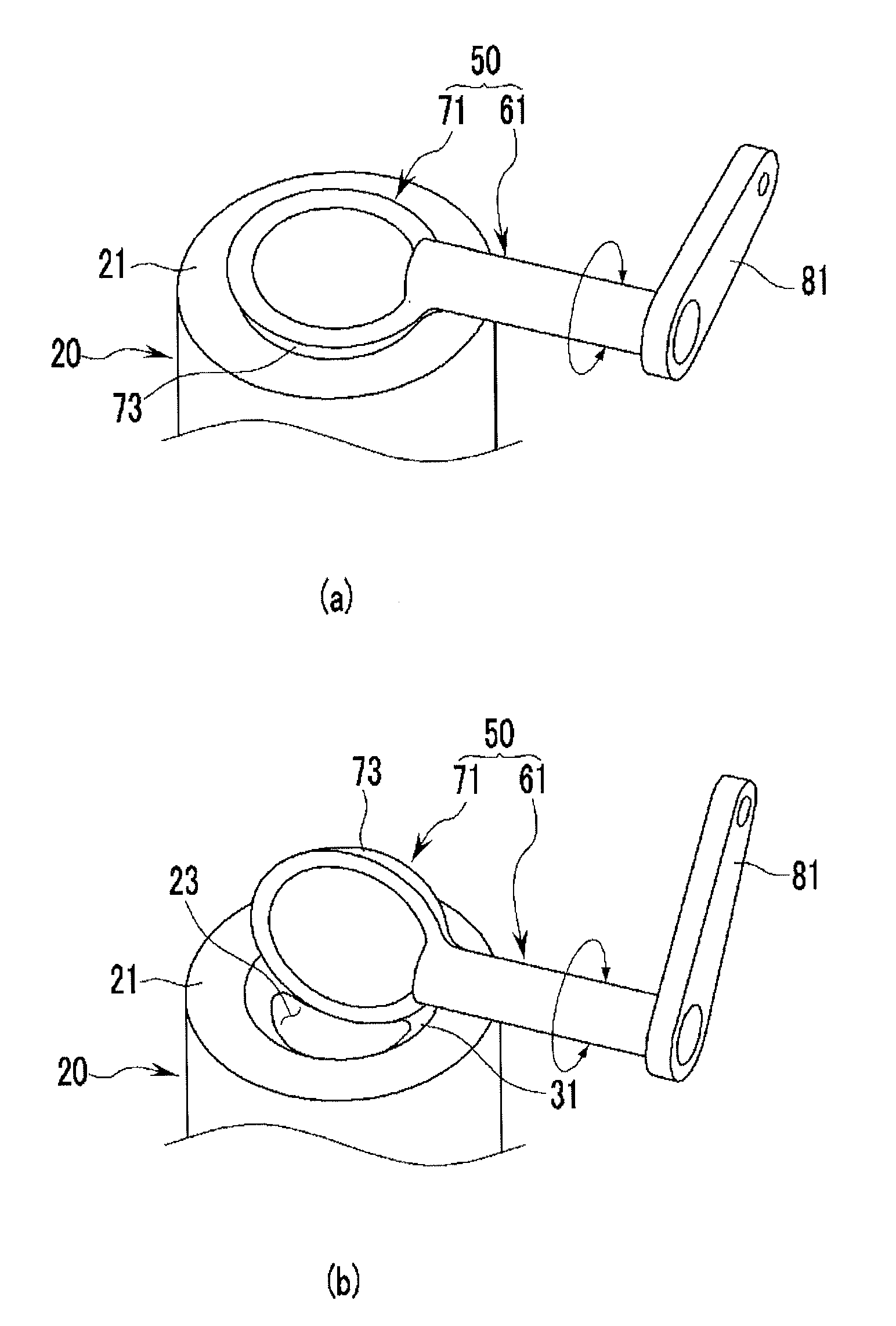 Waste gate assembly for turbocharger