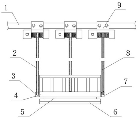 A transport platform for people and goods for the construction of chimney ceramic vitrified bricks