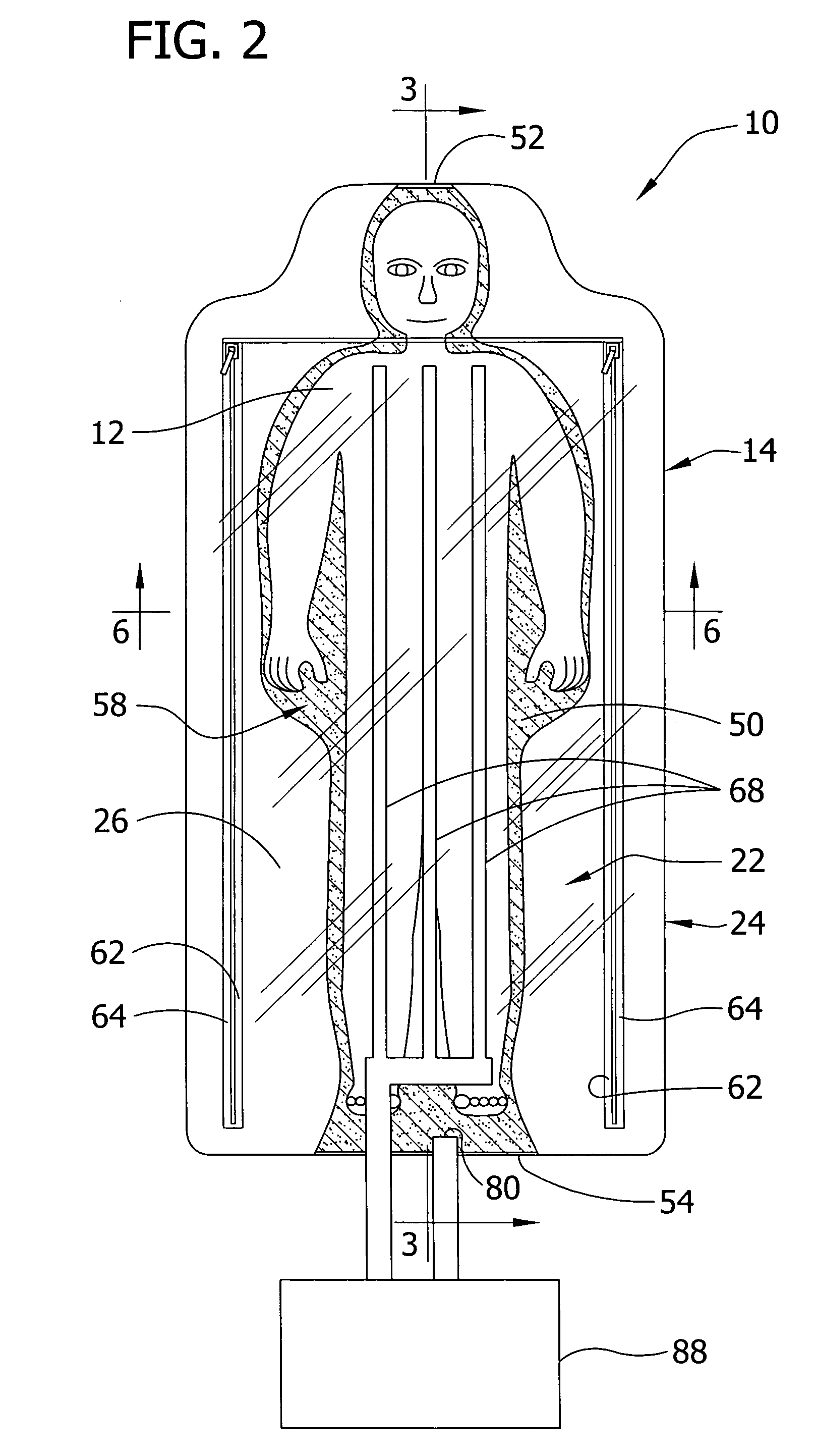 Apparatus for altering the body temperature of a patient