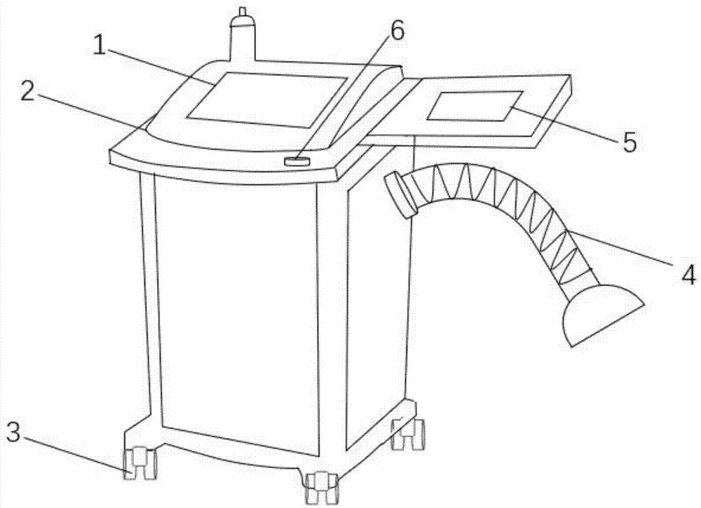 Ultrasonic therapeutic apparatus based on cloud service and used for ear, nose and throat department