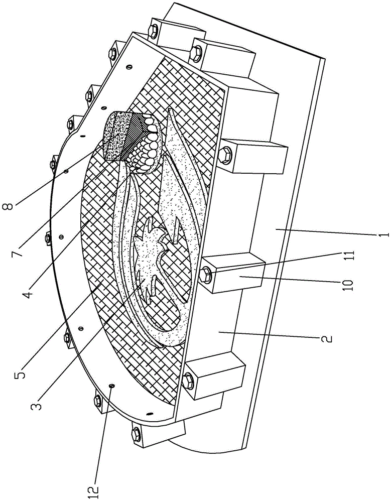 Prefabrication and installation method of a pebble pattern prefabricated panel