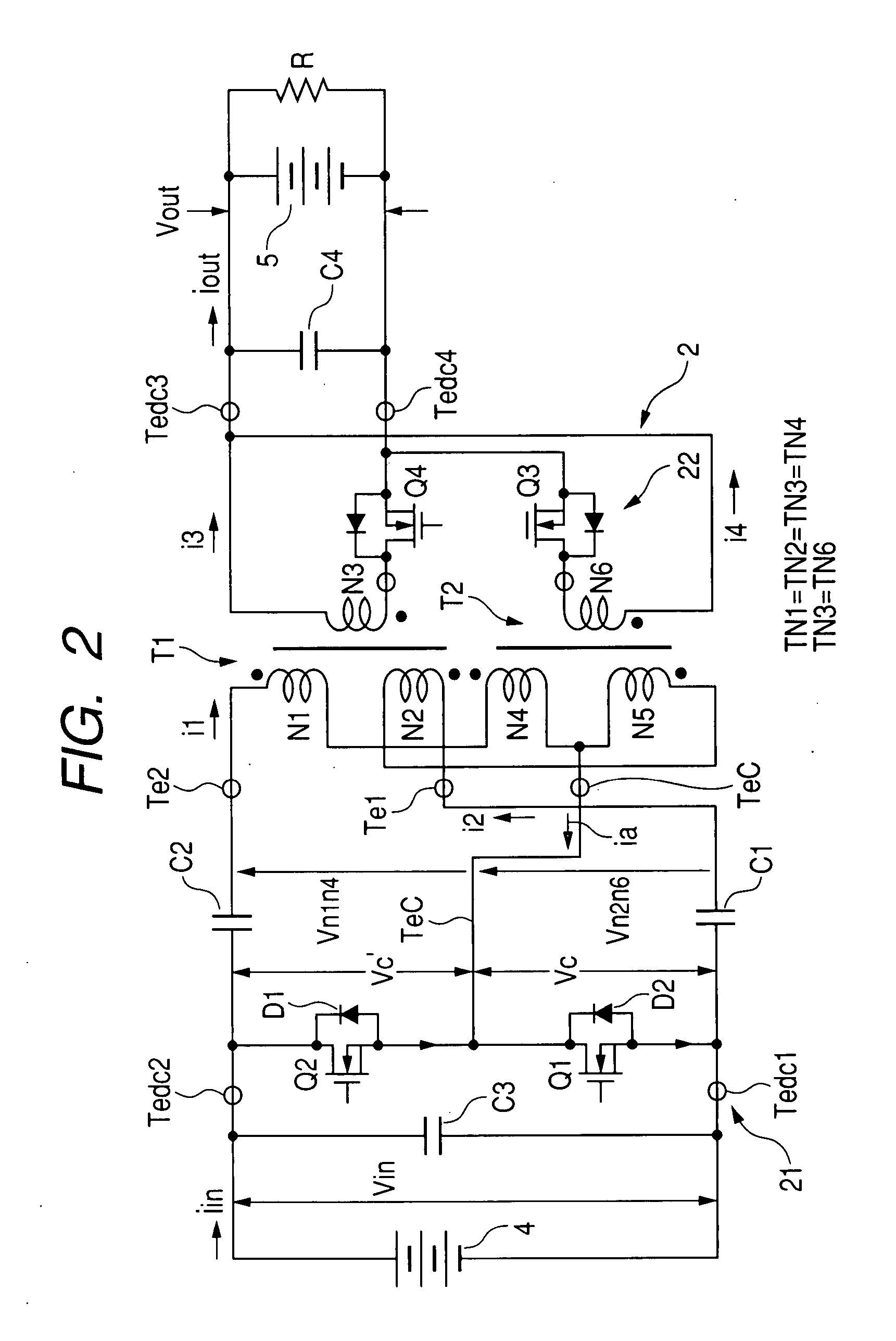 Dual-transformer type of dc-to-dc converter