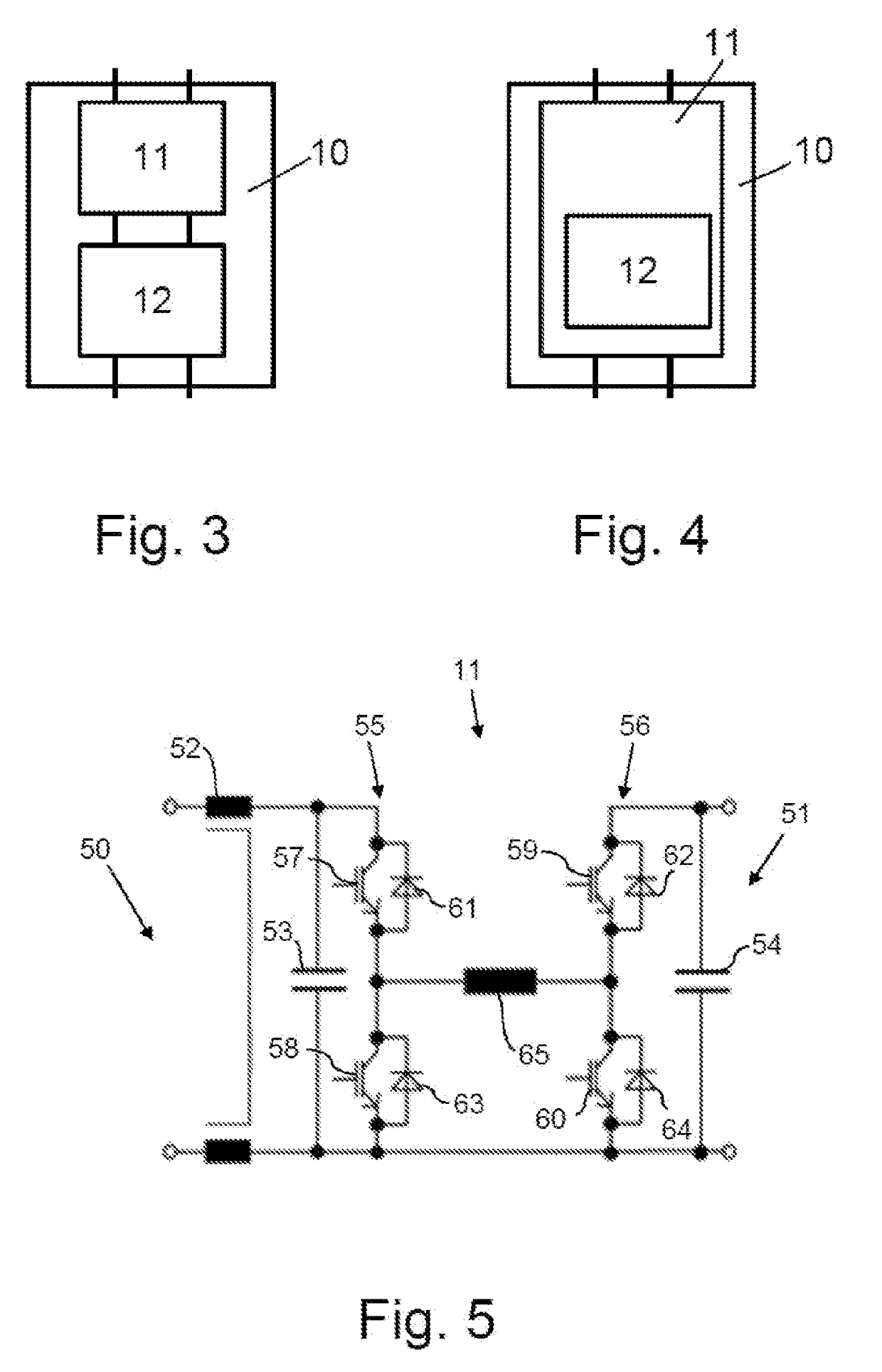 Drive system having DC power supply for a submarine