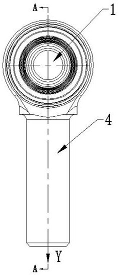 Metal joint bearing damping and noise reduction method and metal joint bearing