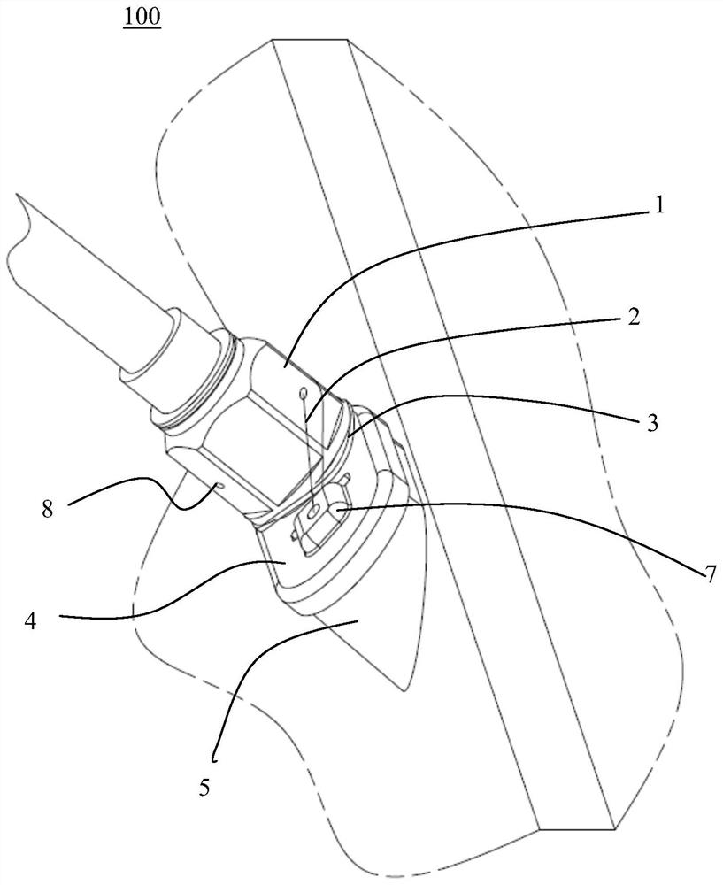 Acceleration sensor assembly and acceleration sensor mounting method