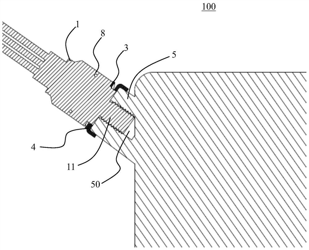 Acceleration sensor assembly and acceleration sensor mounting method