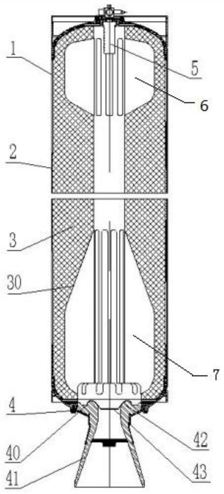 A single-chamber double-thrust solid rocket motor and rocket