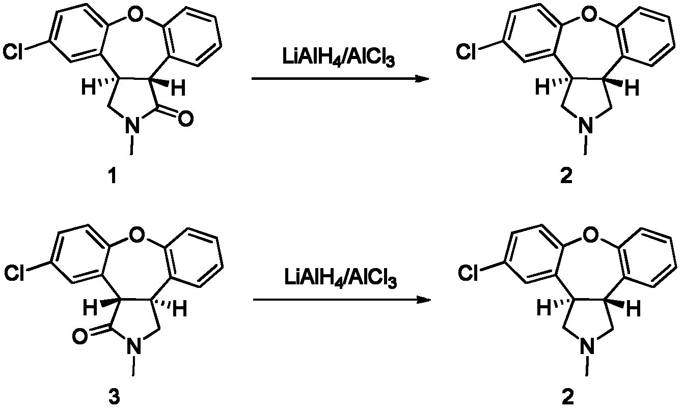 Preparation method of asenapine